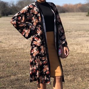 Velvet Cardigan/Duster